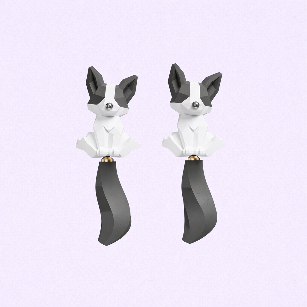 Husky Pup Earrings