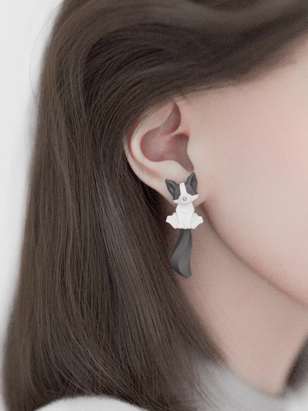 Husky Pup Earrings
